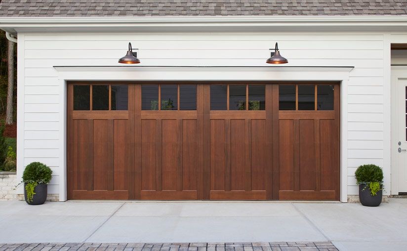 Custom Garage Door Installation, new garage door, custom wood garage door 